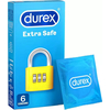 Durex Extra Safe Προφυλακτικά Με Μεγαλύτερο Πάχος & Περισσότερο Λιπαντικό 6 τεμ.