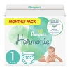 PAMPERS Monthly Pack Harmonie Πάνες No 1 2-5kg (102τμχ)