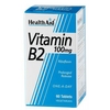 HEALTH AID B2 - Riboflavin 100mg  Βιταμίνη B2 Με Ριβοφλαβίνη Για Την Υγεία Του Αιμοποιητικού 60 ταμπλέτες
