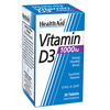 HEALTH AID Vitamin D3 1000iu Βιταμίνη D3 Με Πολλαπλά Οφέλη 30 vetabs