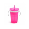 MUNCHKIN Snack & Sip Cup Ροζ Ποτήρι 225ml & Πιατάκι 110ml Για Παιδιά Από 12 μηνών