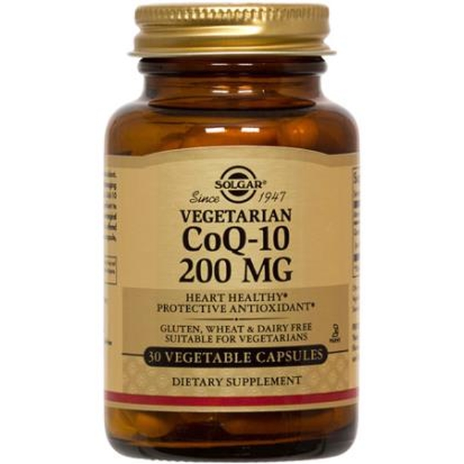 SOLGAR Coenzyme Q-10 200mg Για Ευεξία και Προστασία του Καρδιαγγειακού 30 Φυτοκάψουλες