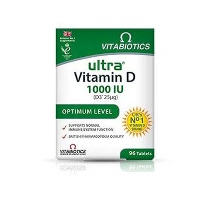 VITABIOTICS Ultra D3  Βιταμίνη D3 -Για Καλή Υγεία 96 Ταμπλέτες