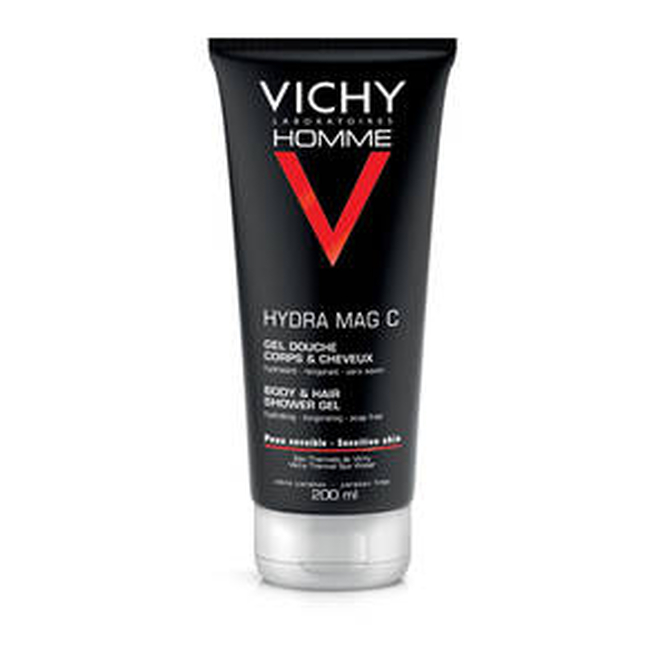 VICHY Homme Hydra Mag C Shower Gel Ανδρικό Τονωτικό Αφρόλουτρο 200ml