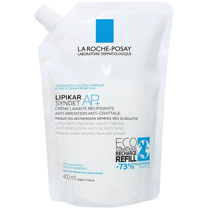 LA ROCHE-POSAY Lipikar Syndet AP+ Αφρόλουτρο Σώματος για το Δέρμα με Τάση Ατοπικού Εκζέματος 400mL