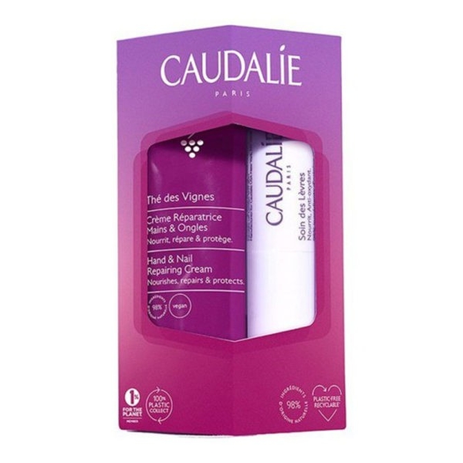 CAUDALIE The Des Vignes Κρέμα Χεριών 30ml & Lip Conditioner Ενυδάτωση Χειλιών4.5gr
