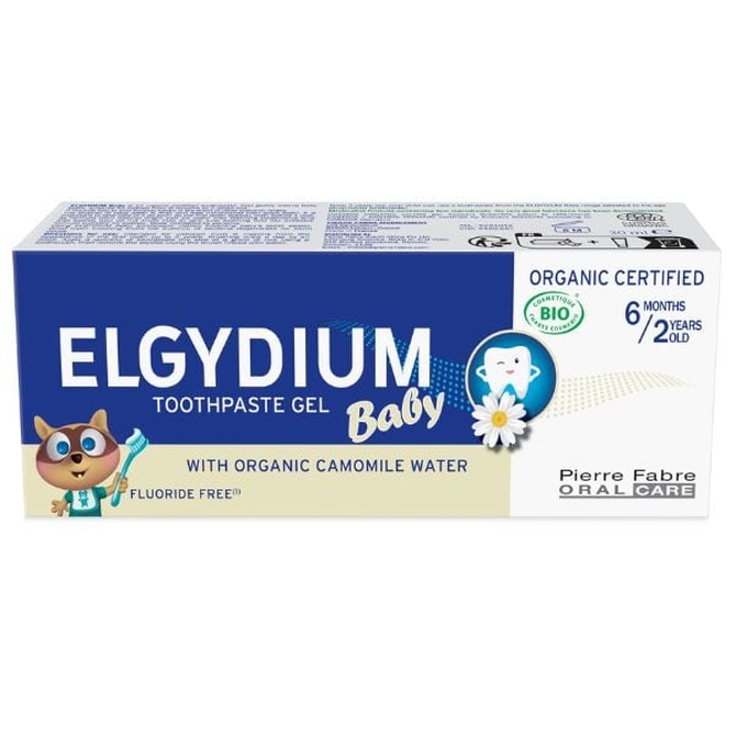 ELGYDIUM Baby Οδοντόπαστα με Βιολογικό Χαμομήλι 30mL