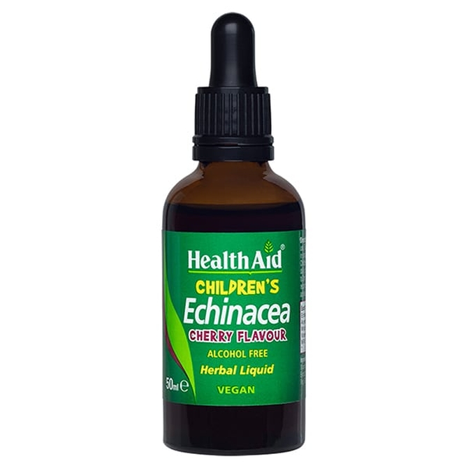 HEALTH AID Echinacea Children's &Vitamin C Εχινάτσια και Βιταμίνη C Για Παιδιά με Γεύση Κεράσι (Σταγόνες) 50ml