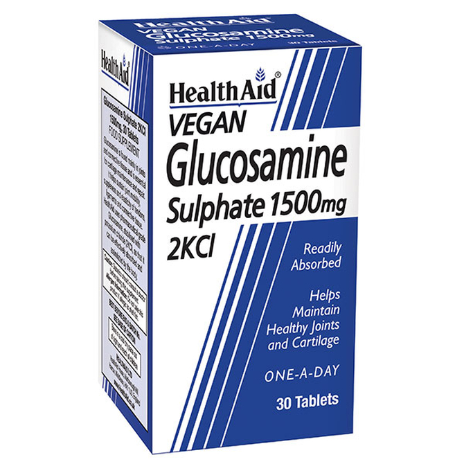 HEALTH AID Glucosamine Sulphate 1500mg Για την Αναδόμηση των Αρθρώσεων 30 ταμπλέτες