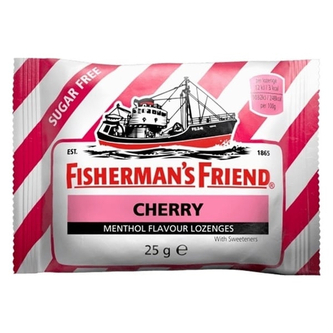 FISHERMAN'S FRIEND Cherry Καραμέλες Για Τον Πονόλαιμο Με Γεύση Κεράσι 25gr