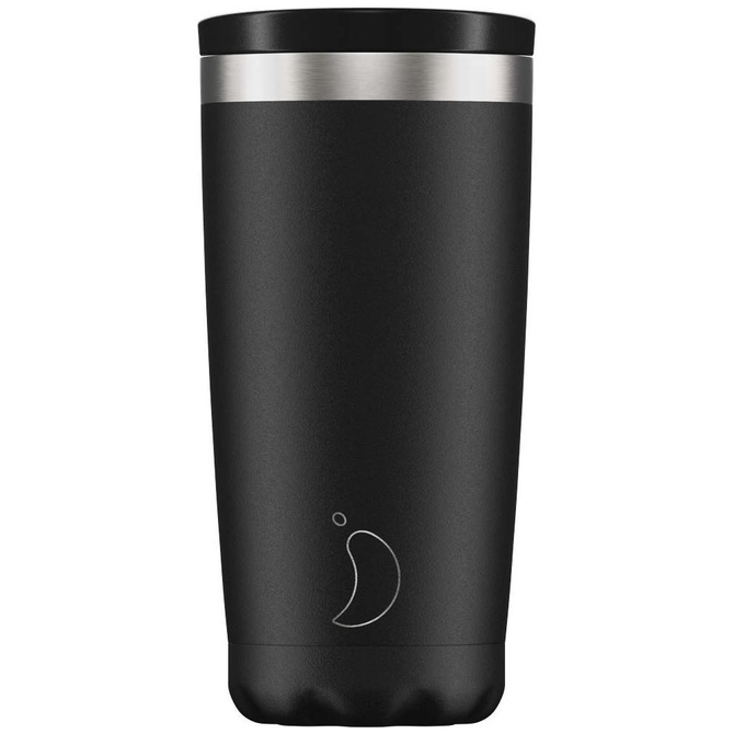 CHILLY'S Coffee Cup Black Ανοξείδωτο Ισοθερμικό Ποτήρι Για Ζεστά ή Κρύα Σε Μαύρο Χρώμα 500ml