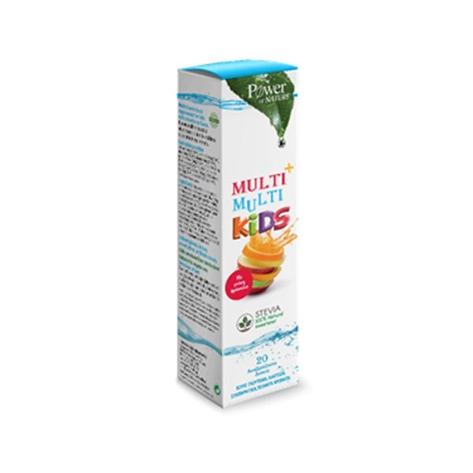 POWER HEALTH Multi + Multi Kids Παιδική Πολυβιταμίνη Με Γεύση Φράουλα 20 αναβράζοντα δισκία