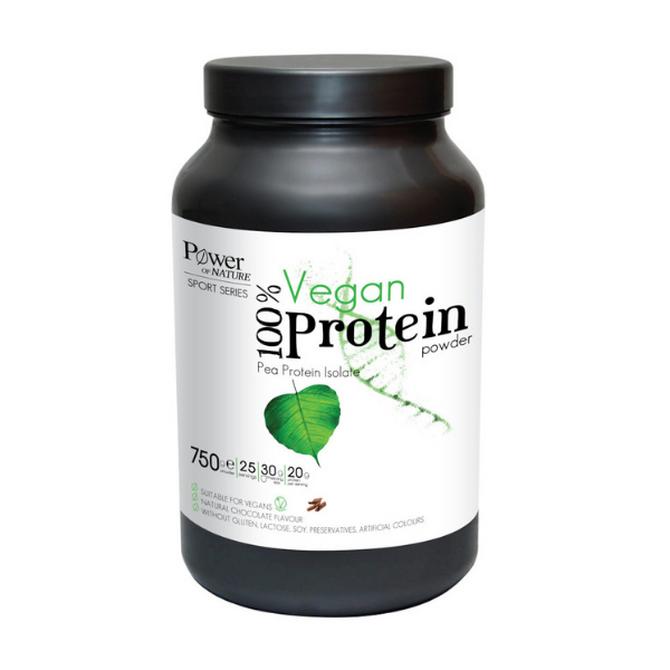 POWER HEALTH 100% Vegan Protein Powder Πρωτεϊνούχο Ρόφημα Με Γεύση Σοκολάτας 750gr