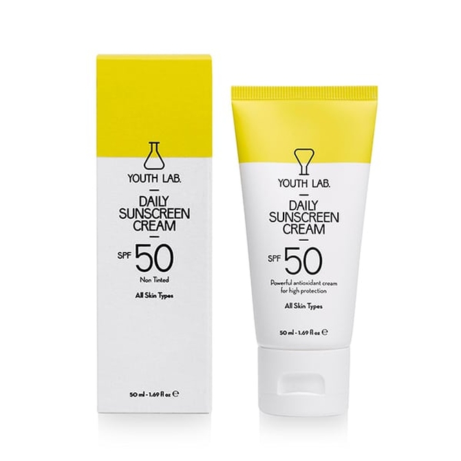 YOUTH LAB Daily Sunscreen Cream SPF50 Αντηλιακή Κρέμα Προσώπου Για Όλους τους Τύπους Δέρματος 50ml