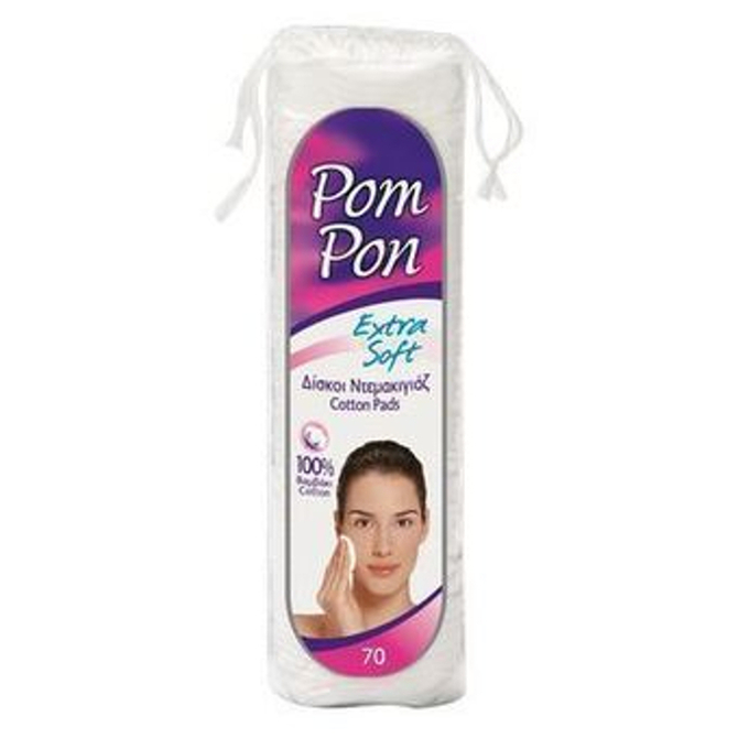 Pom Pon Extra Soft Δίσκοι Ντεμακιγιάζ Cotton Pads 70 τεμάχια