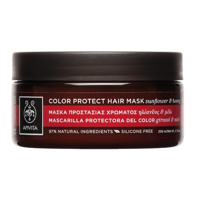 APIVITA Color Shine and Moisturizing Hair Mask Μάσκα Λάμψης Χρώματος και Ενυδάτωσης 200ml