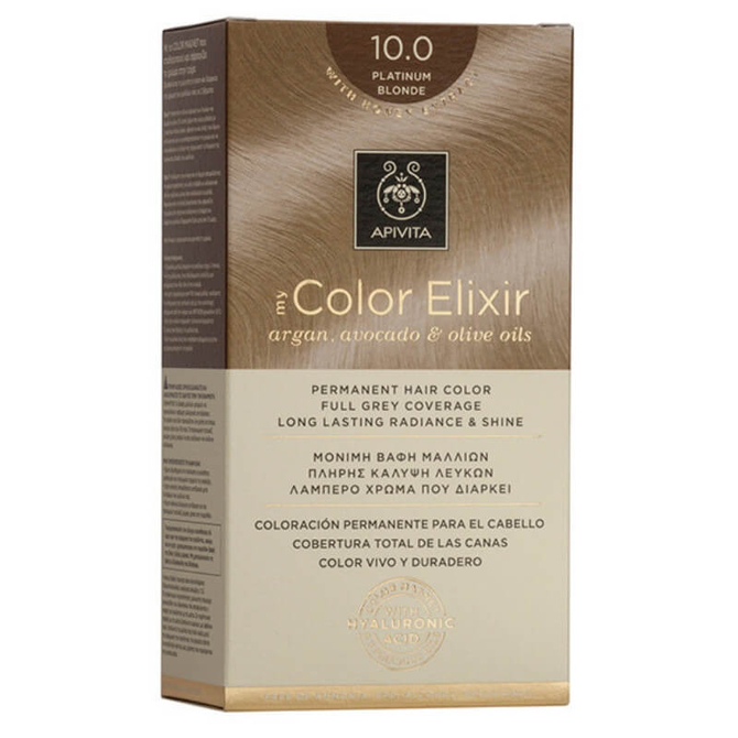 APIVITA My Color Elixir 10.0 Μόνιμη Βαφή Μαλλιών Κατάξανθο (Platinum Blonde)