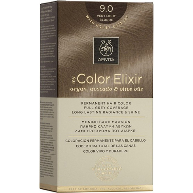 APIVITA My Color Elixir Βαφή Μαλλιών Very Light Blonde (Ξανθό Πολύ Ανοιχτό) 9.0