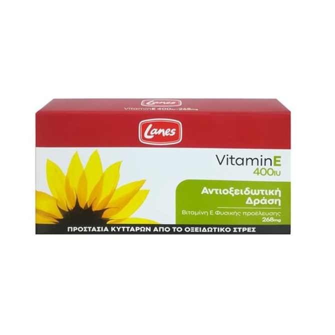 LANES Vitamin Ε 400iu  Για Υγιή Επιδερμίδα 30 κάψουλες