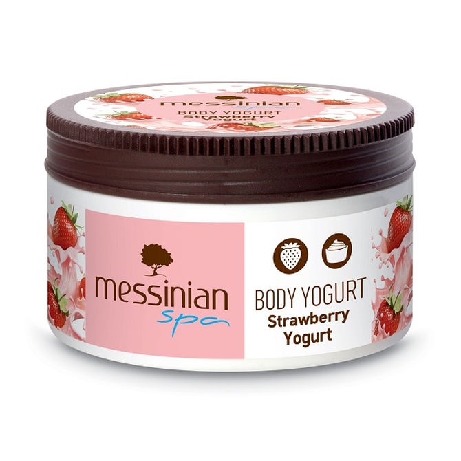 MESSINIAN SPA Body Yogurt Strawberry Yogurt Γιαούρτι Σώματος 300ml