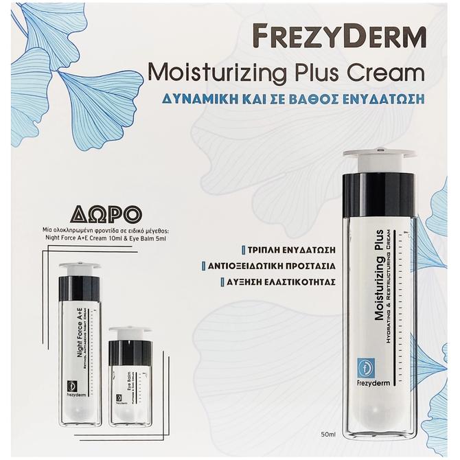 FREZYDERM PROMO Frezyderm Moisturizing Plus Cream 30+ 50ml & Δώρο Night Force A+E Cream 10ml & Eye Balm 5ml