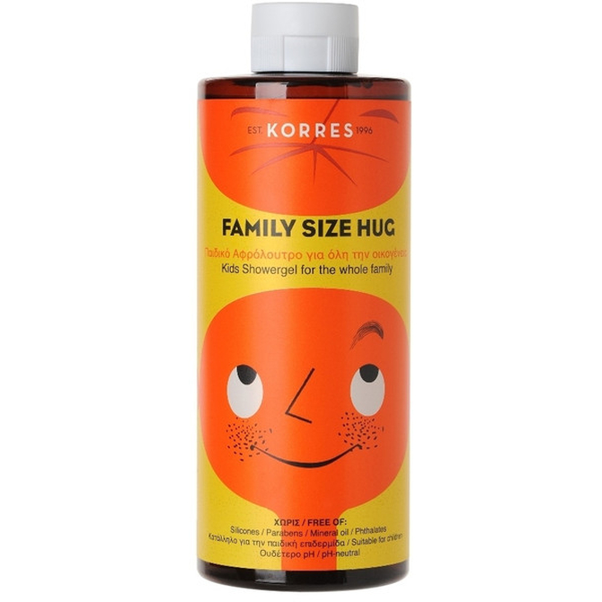 Korres Shower Gel Family Size Hug Αφρόλουτρο Παιδικό για Όλη την Οικογένεια 400ml