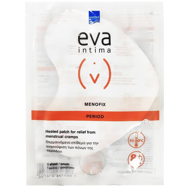 EVA Intima Menofix Period Patch Θερμαινόμενο Επίθεμα Για Την Ανακούφιση Από Τους Πόνους Περιόδου 1 φύλλο/ φακελίσκος