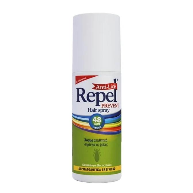 UNI-PHARMA Repel Anti-Lice Prevent Hair Spray Άοσμο Απωθητικό Σπρέι Για Ψείρες 150ml