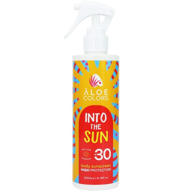 ALOE & COLORS Into The Sun Body Sunscreen Αντηλιακό Σώματος SPF30 200ml