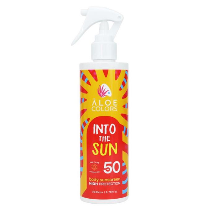 ALOE & COLORS Into The Sun Body Sunscreen Αντηλιακό Σώματος SPF50 200ml