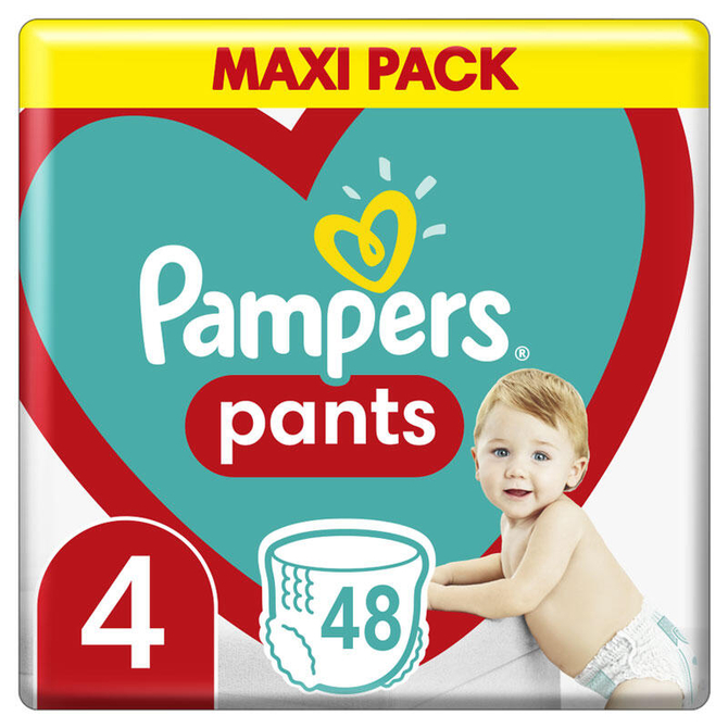 PAMPERS Maxi Pack Pants No 4 (9-15 KG) Πάνες Βρακάκια 48τμχ