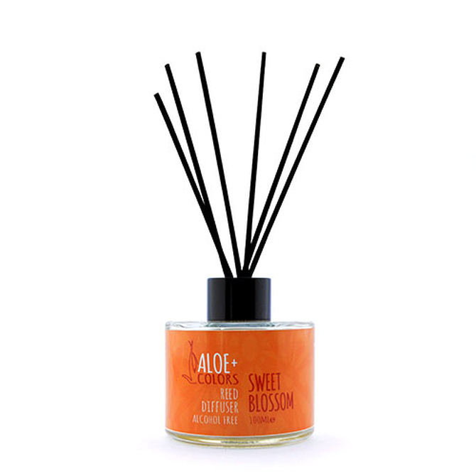 Aloe + Colors Reed Difusser Set Sweet Blossom Αποσμητικό Χώρου Με Άρωμα Βανίλια Πορτοκάλι 125ml