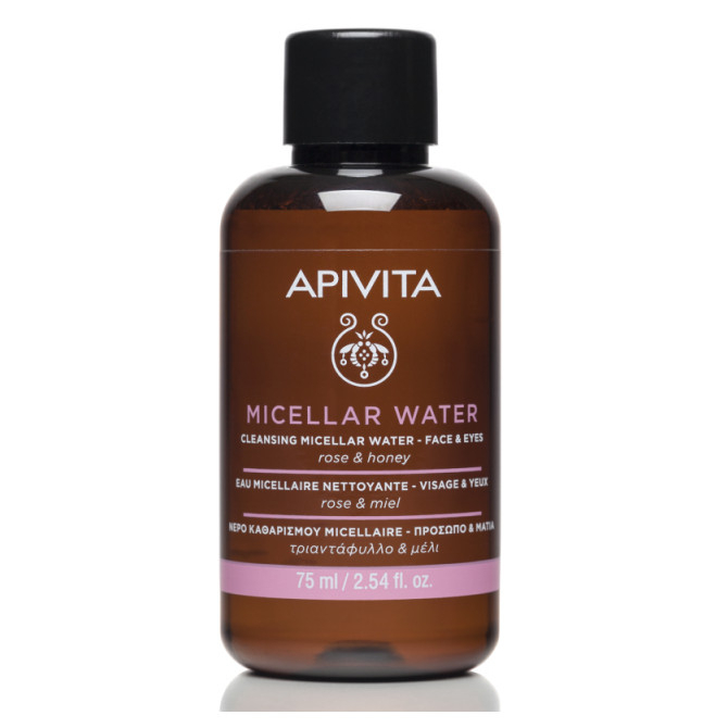APIVITA Micellar Water Cleansing Rose & Honey Νερό Καθαρισμού Για Πρόσωπο & Μάτια 75ml