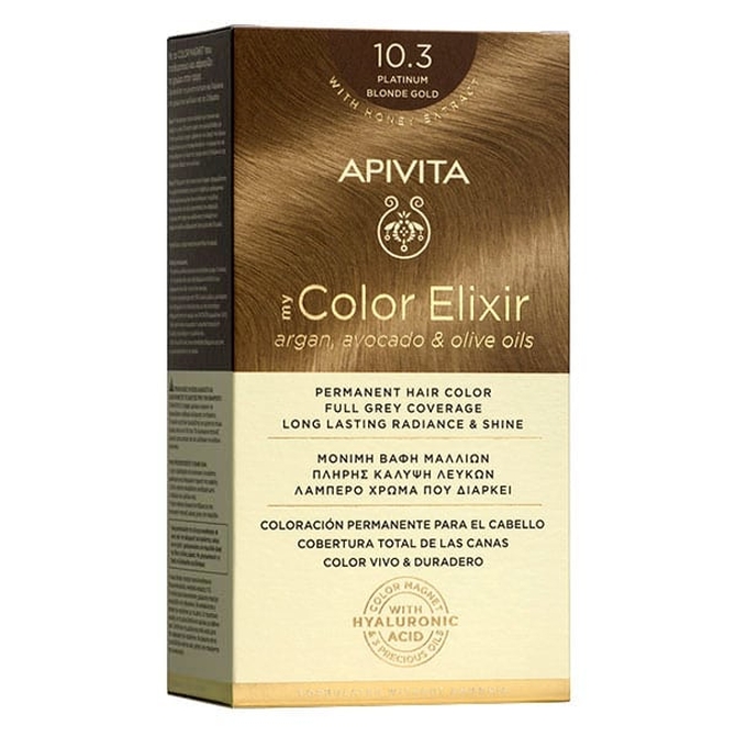 APIVITA My Color Elixir Platinum Blonde Gold 10.3 (Κατάξανθο Μελί)