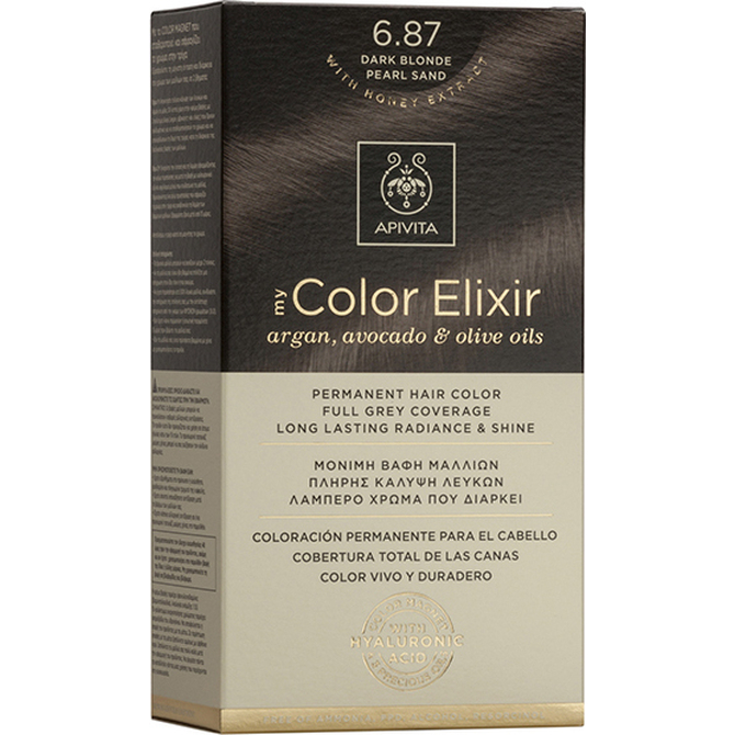 APIVITA My Color Elixir Βαφή Μαλλιών Daek Blonde Pearl Sand (Ξανθό Σκούρο Περλέ Μπεζ)  6.87
