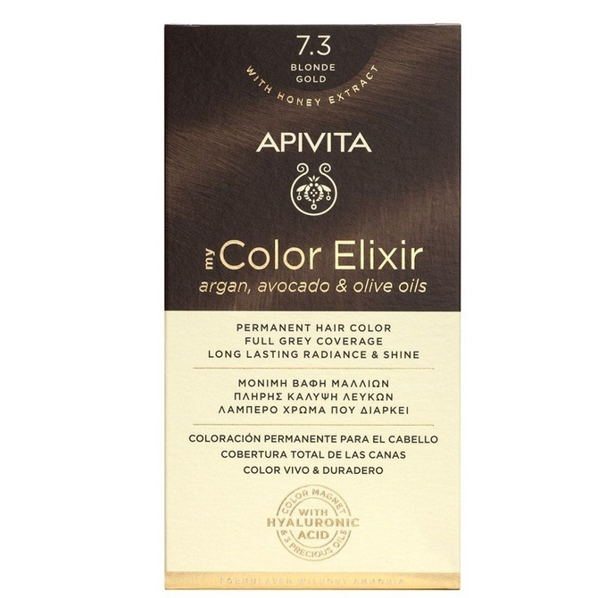 APIVITA My Color Elixir Blonde Gold Βαφή 7.3 Ξανθό Μελί