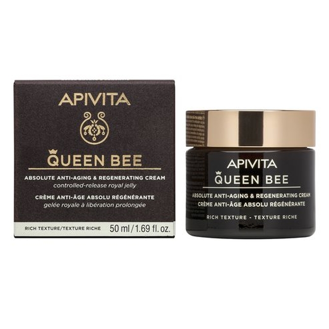 APIVITA Queen Bee Rich Texture Κρέμα Πλούσιας Υφής Απόλυτης Αντιγήρανσης & Αναγέννησης 50ml