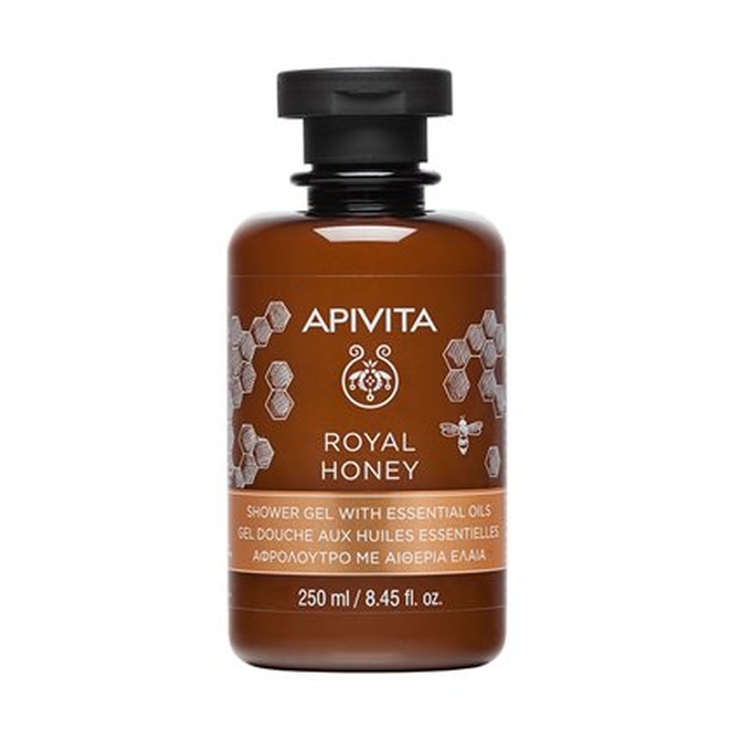 APIVITA Royal Honey Creamy Shower Gel With Essential Oils Κρεμώδες Αφρόλουτρο Με Αιθέρια Έλαια 300ml