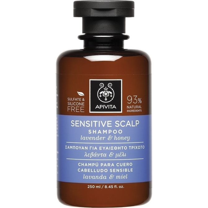 APIVITA Sensitive Scalp Shampoo Σαμπουάν Για Ευαίσθητο Τριχωτό 250ml