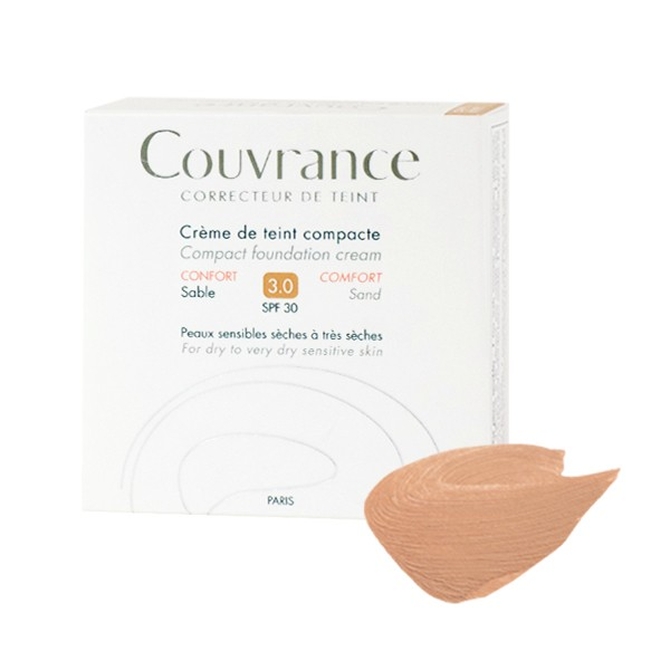 AVENE Couvrance Creme De Teint Compacte Confort 03 Sable Make Up σε Μορφή Κρέμας SPF30 10gr
