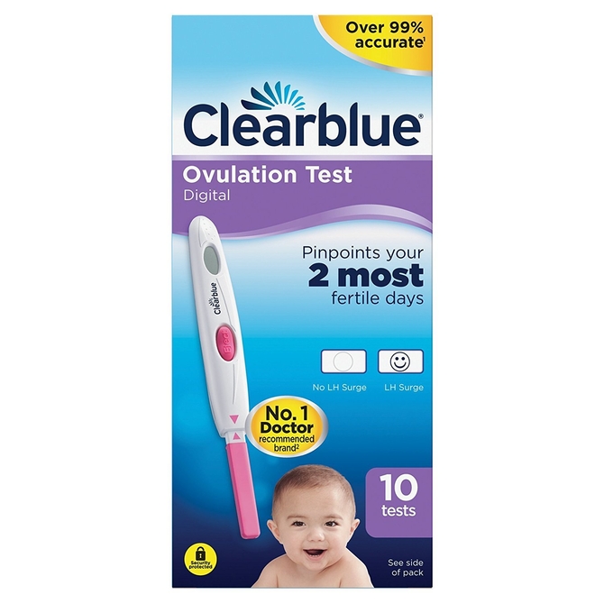 CLEARBLUE Ψηφιακό Τεστ Ωορρηξίας 10 τεστ