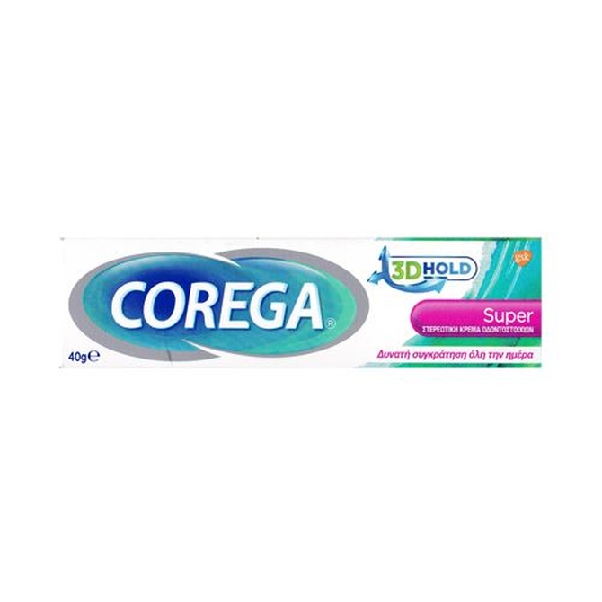COREGA 3d Hold Super Στερεωτική Κρέμα Ολικής ή Μερικής Τεχνητής Οδοντοστοιχίας 40g
