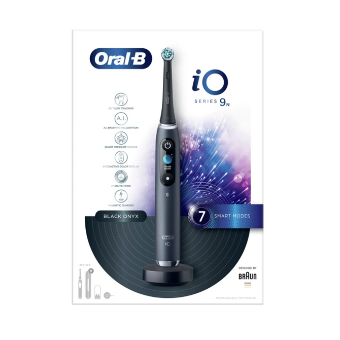 ORAL-B iO Series 9N Magnetic Black Onxy Ηλεκτρική Οδοντόβουρτσα 1 Τεμάχιο