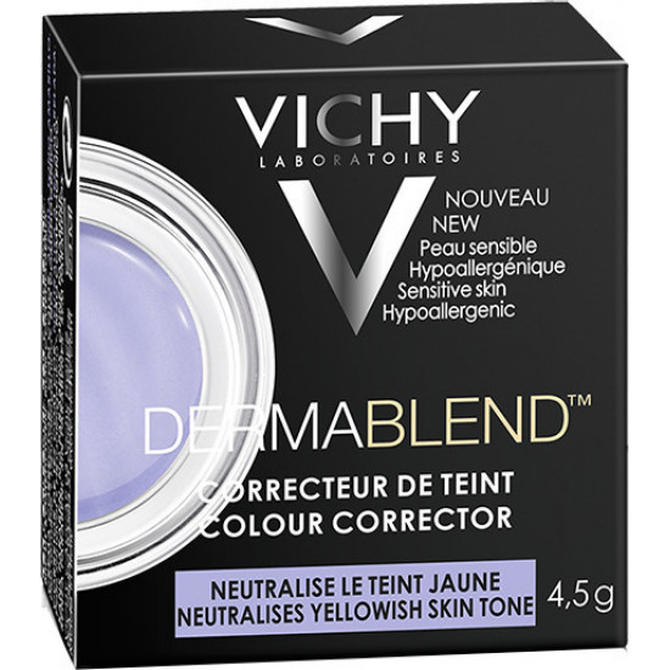 VICHY Dermablend Colour Corrector Dull Skin Διορθωτικό Κιτρινωπού Χρώματος Προσώπου Μωβ Χρώμα 4.5g