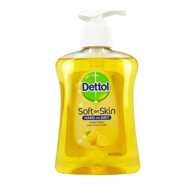DETTOL Soft on Skin Hard On Dirt Κρεμοσάπουνο Χεριών Με Αντιβακτηριδιακή Δράση & Άρωμα Λεμόνι 250ml