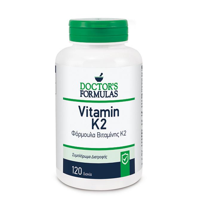 DOCTOR'S FORMULAS Vit K2 Βιταμίνη K2 Για Υγιή Οστά 120 κάψουλες