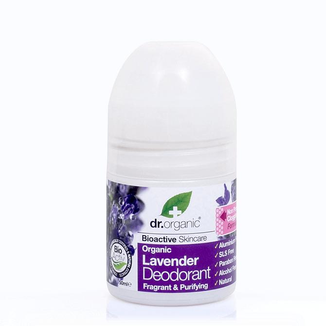 DR. ORGANIC Lavender Deodorant Roll On Αποσμητικό Με Βιολογική Λεβάντα 50ml