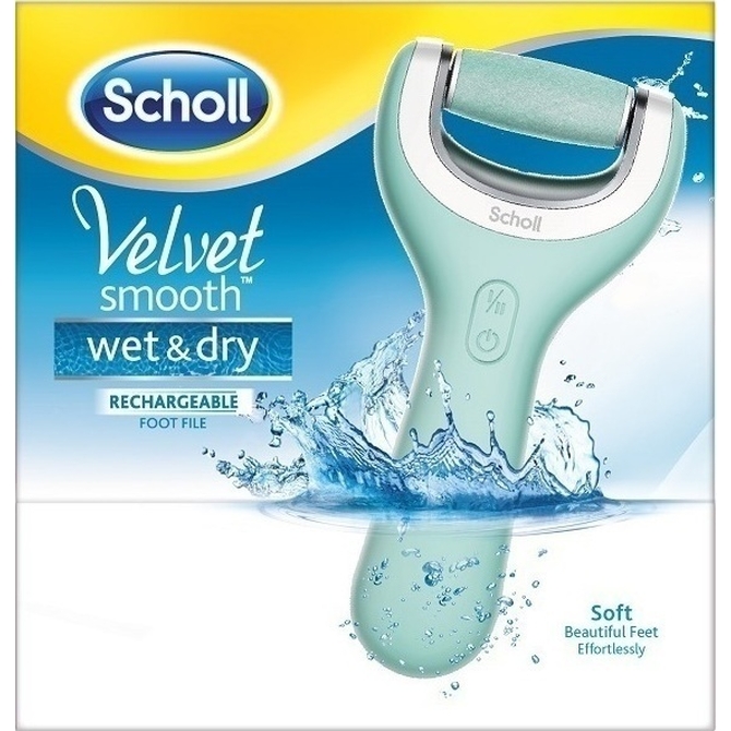 Scholl Velvet Smooth Wet & Dry: Επαναφορτιζόμενη Ηλεκτρική Λίμα Ποδιών 1 τμχ