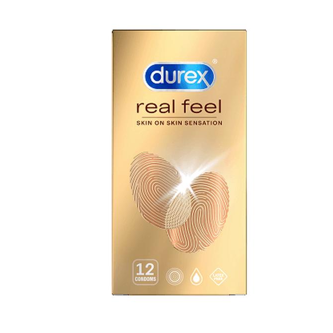 DUREX Προφυλακτικά Πολύ Λεπτά Χωρίς Λάτεξ Real Feel 12 τεμάχια