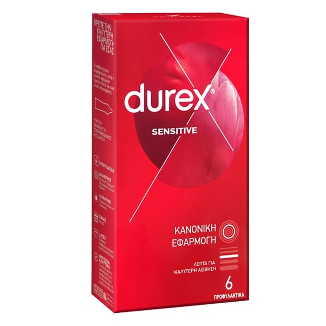 DUREX Sensitive Προφυλακτικά 6 τεμάχια
